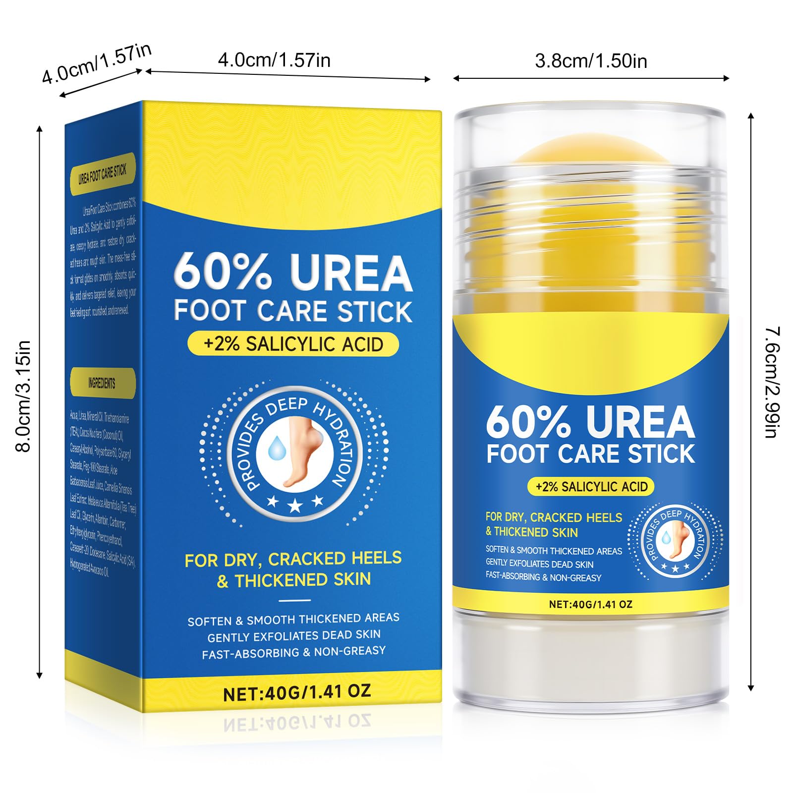 QJCWXIAOX hygienic solid-stick format reduces mess during application.