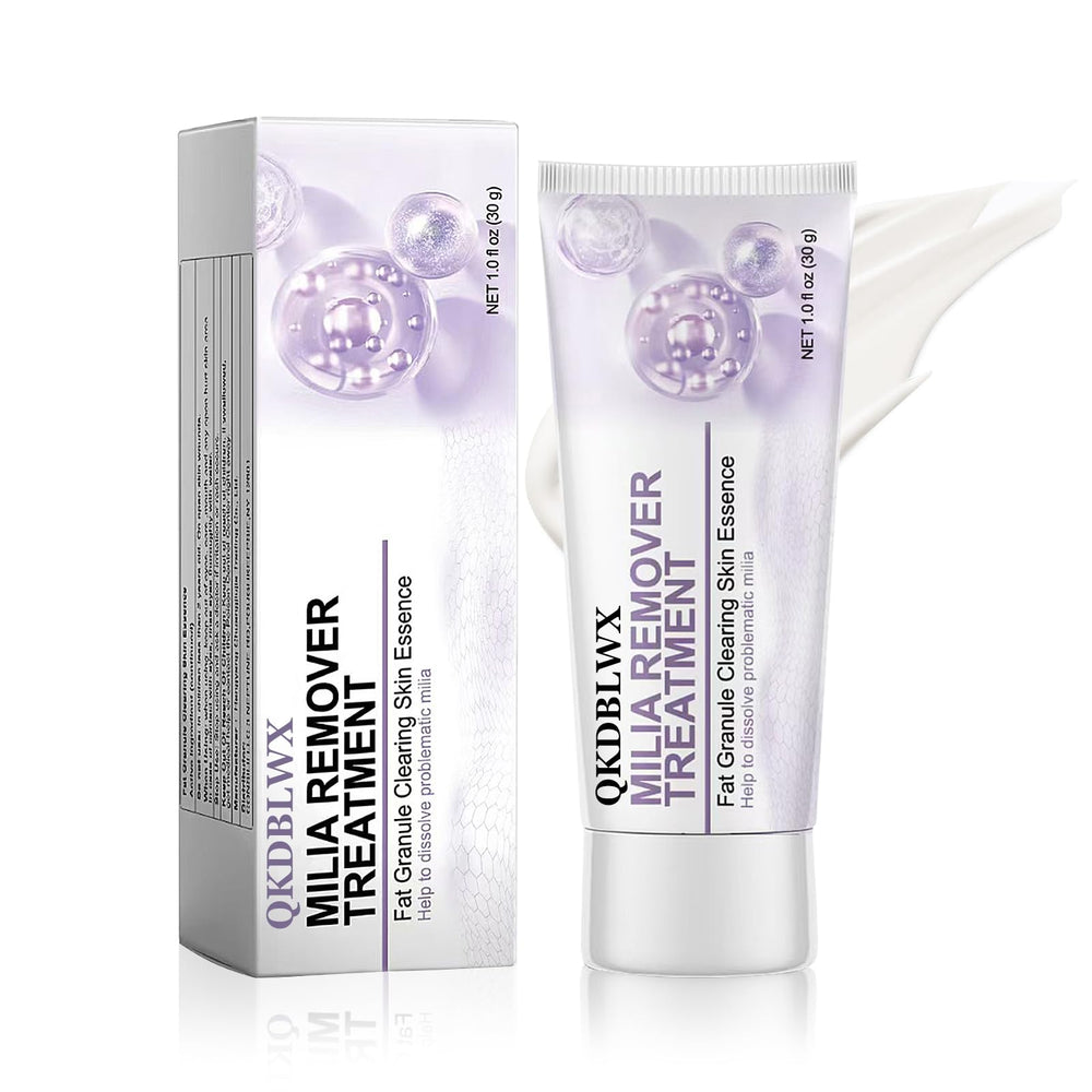 QKDBLWX Milia Remover Cream bottle—gentle eye and face care in sleek packaging