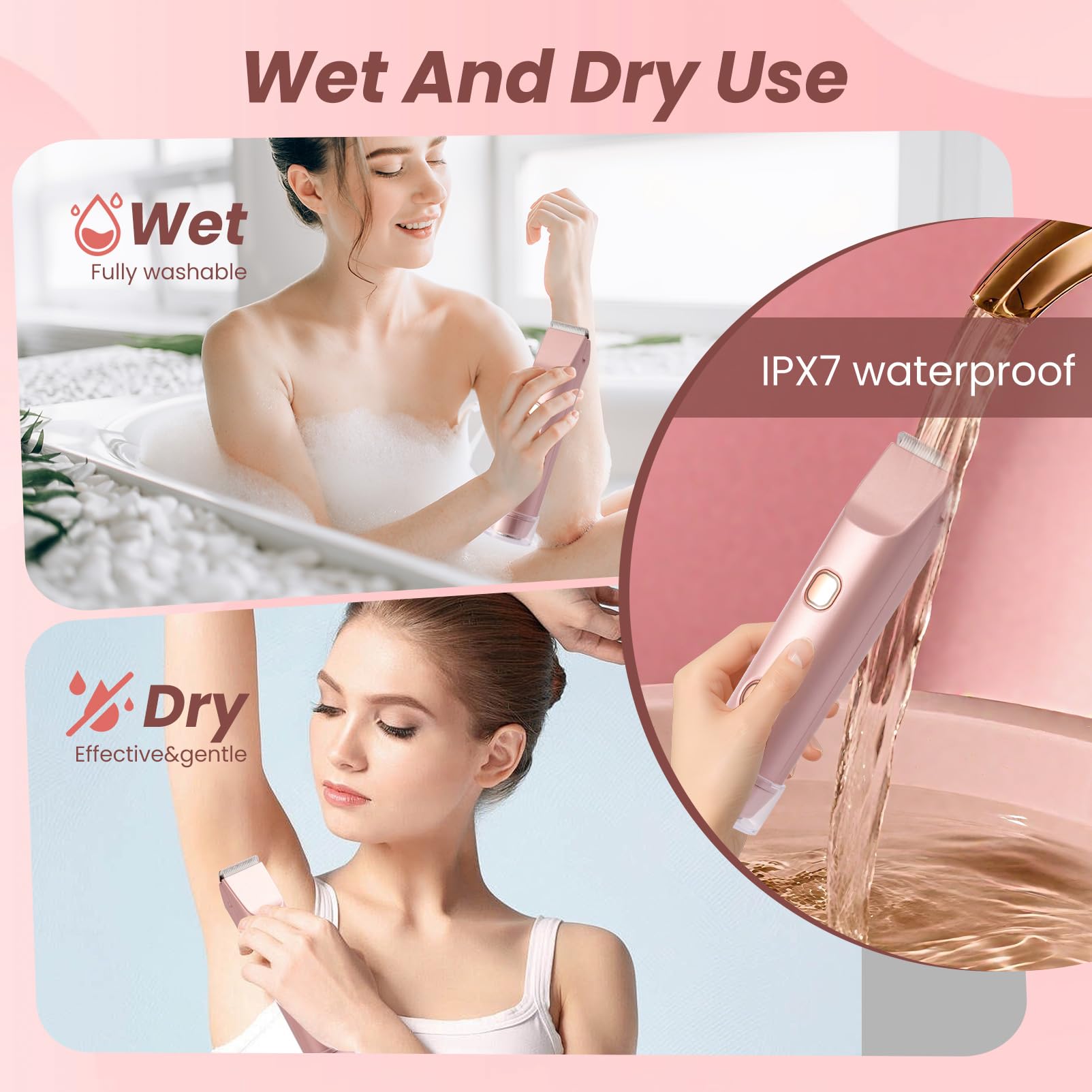 Qkiky Bikini Trimmer compact design fits easily in a travel bag.