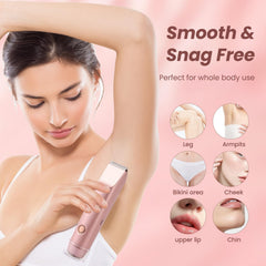 Qkiky Bikini Trimmer IPX7 waterproof design enables safe wet and dry use.