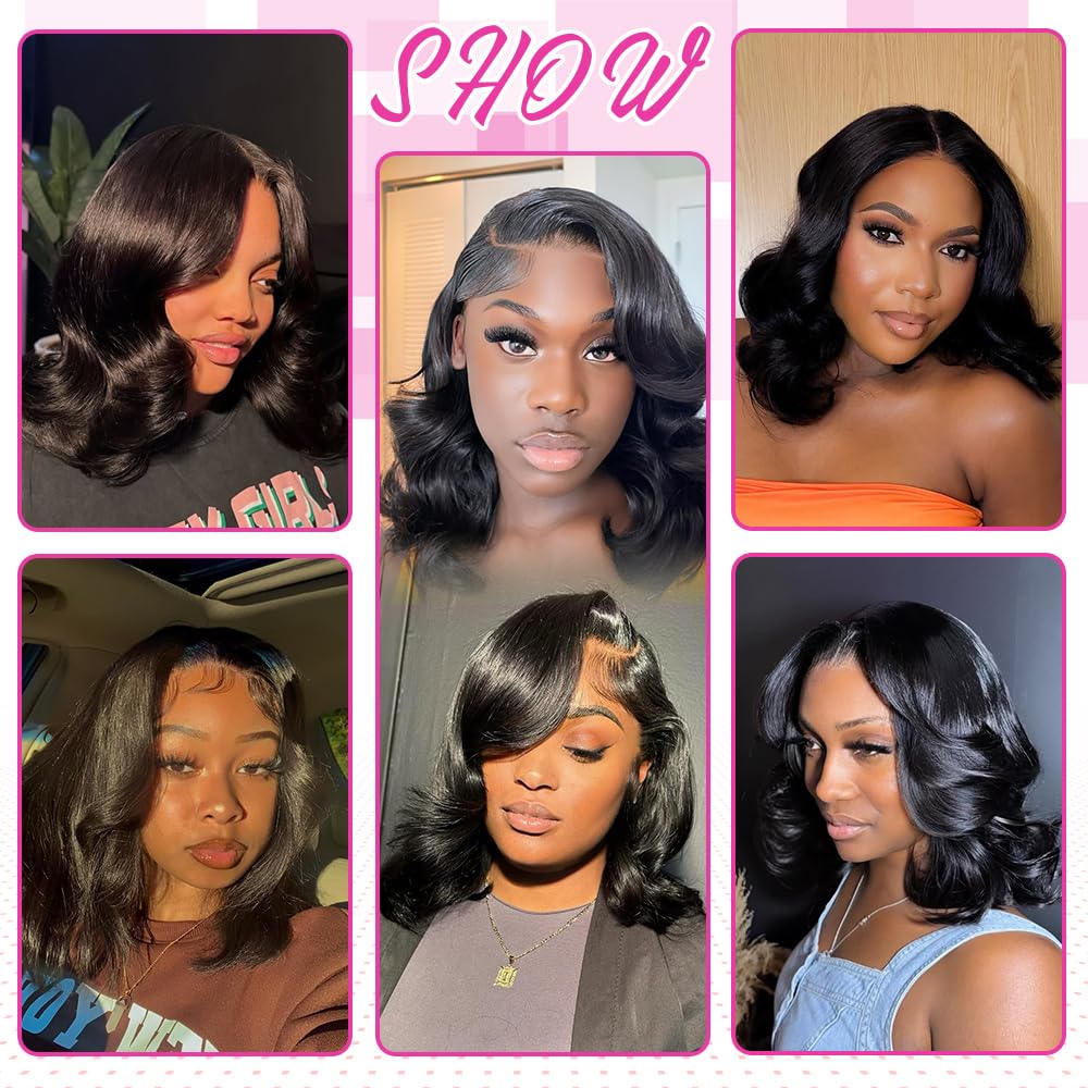 Qmaple Bob Wig ideal for weddings or events with natural look