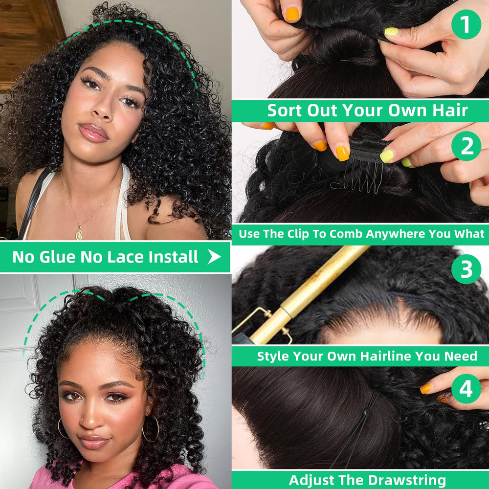 Qmaple invisible weft edge wig resembles natural hairline for seamless look