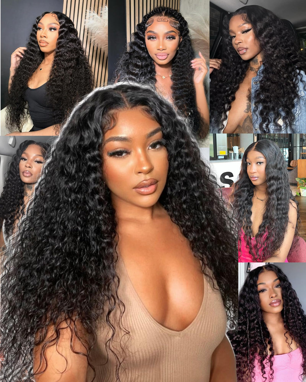 Qokyku 24-inch deep wave suits events and everyday wear.