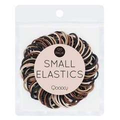 Qooocy small hair tie natural pack 1inch provides gentle hold for fine hair.