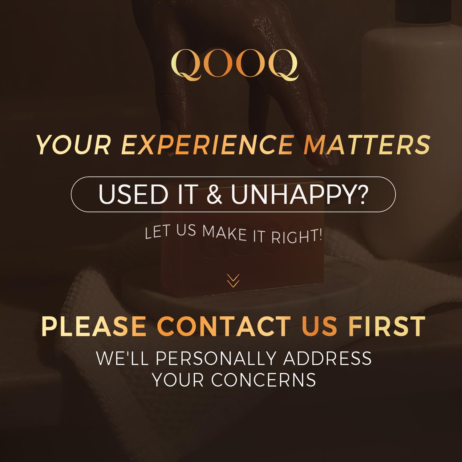 QOOQ face and body daily cleansing action in a foaming closeup