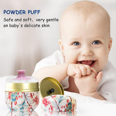Qopoto Ormosia tinplate powder container shown with durable, long-lasting storage.
