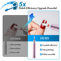 QPVZX Nail drill bits collection 12 pcs improves versatility for shaping and smoothing nails