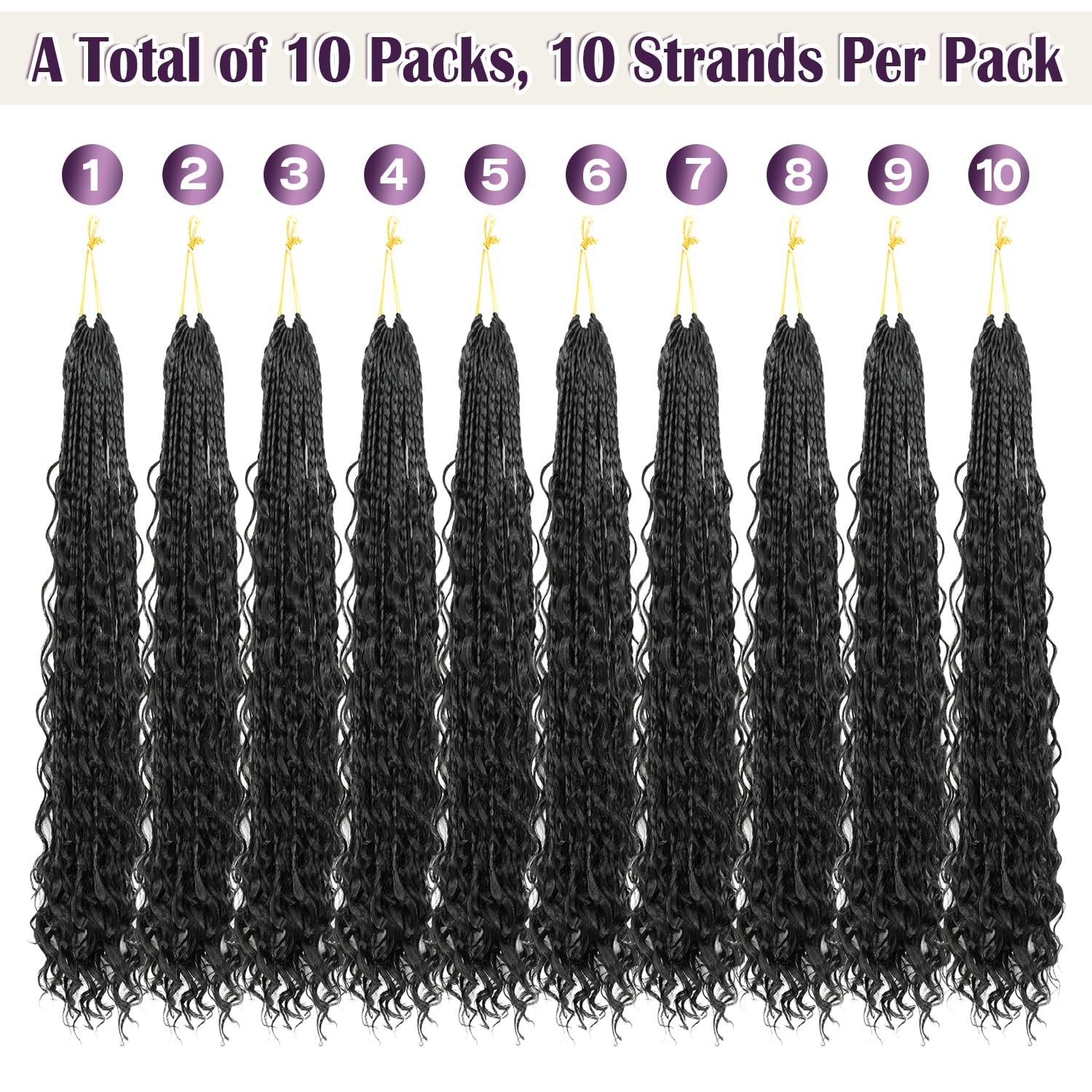 QQPIKHU light and comfortable box braids for all-day wear