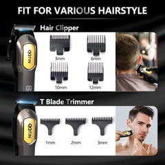 QQTIN hair clippers 180 minute battery supports extended grooming
