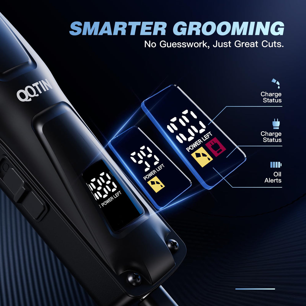 QQTIN Type-C charging on the hair clipper for quick power up