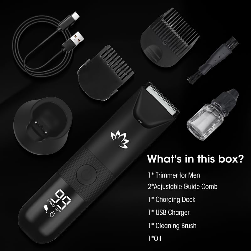 QREEYX Manscape Trimmer travel-friendly compact body grooming tool.
