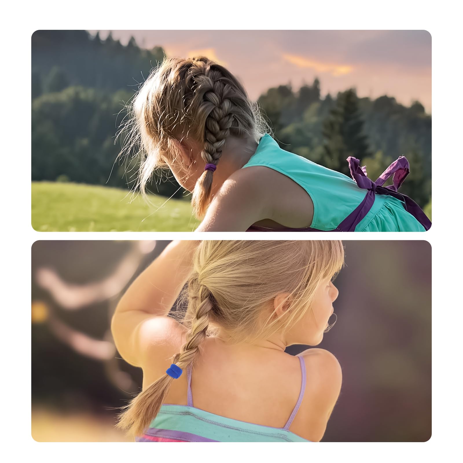 QRTVI hair ties in bag show compact travel-friendly storage.