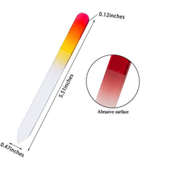 QRWT mixed-color crystal glass files offering durable, portable manicure options.