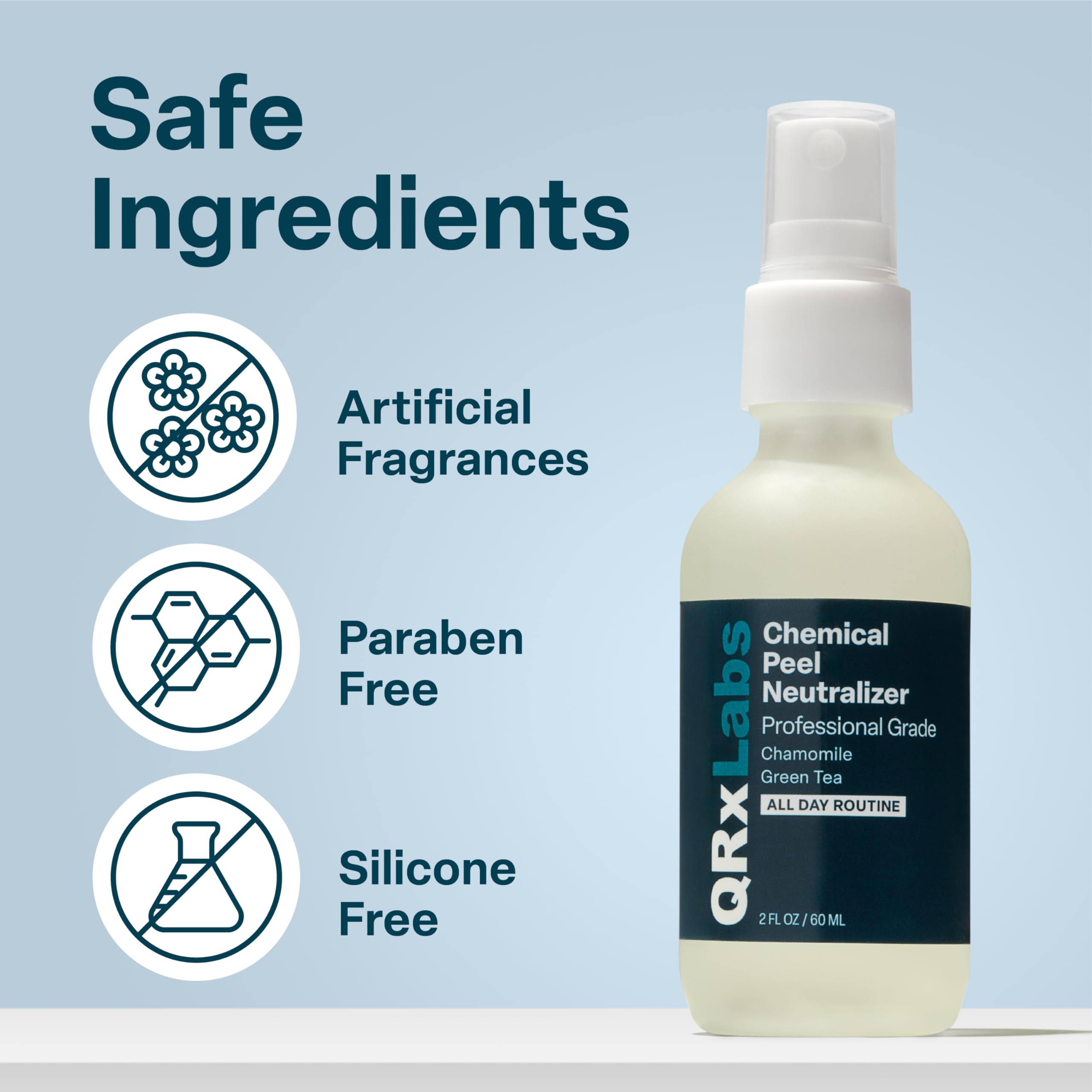 QRxLabs American craftsmanship label signals reliable skincare solution.