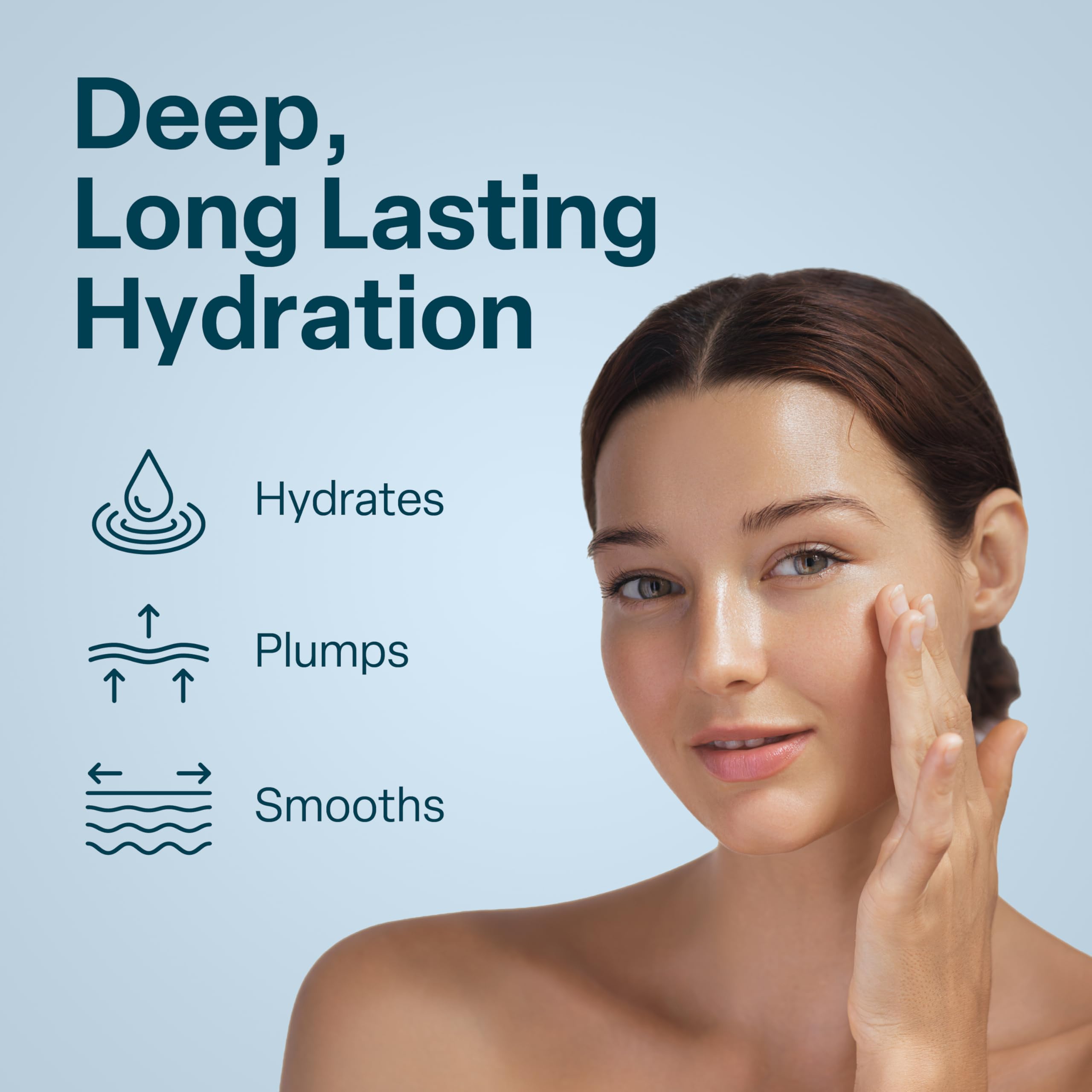 QRxLabs Hyaluronic Acid Serum dropper close-up for controlled application.