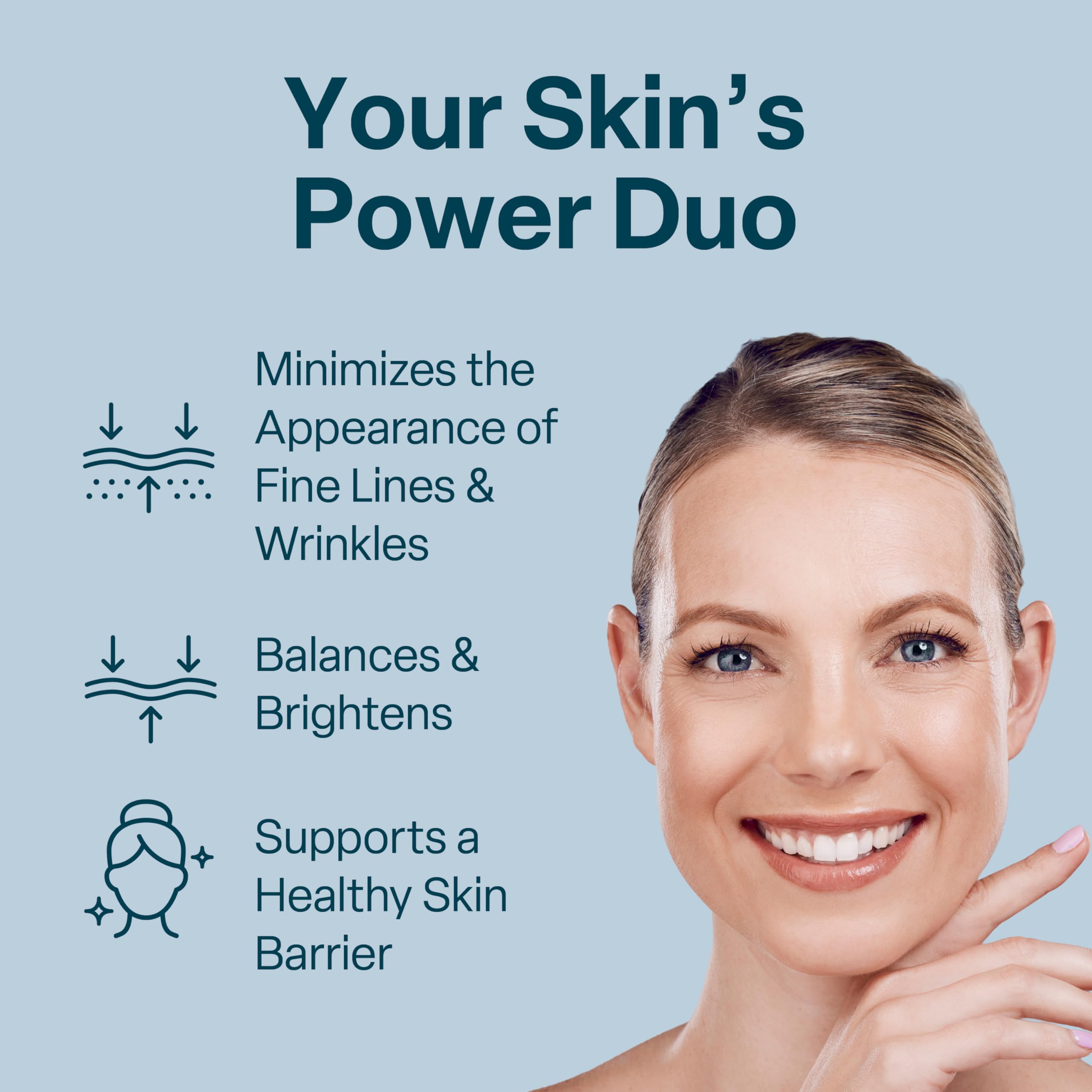 QRxLabs Niacinamide Serum with Retinol swirl demonstrates dual-action texture for smoother-looking skin