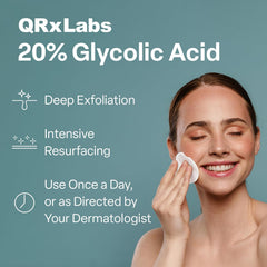 QRxLabs non-woven textured pads closeup showing professional-grade texture.