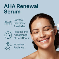 QRxLabs serum application swatches demonstrate quick-absorption for even tone.