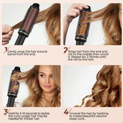 QSOOWIS dual-voltage travel-friendly brush suitable for global use