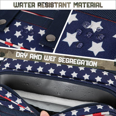 QT&QY tactical toiletry bag 900D fabric resists moisture and cleans easily