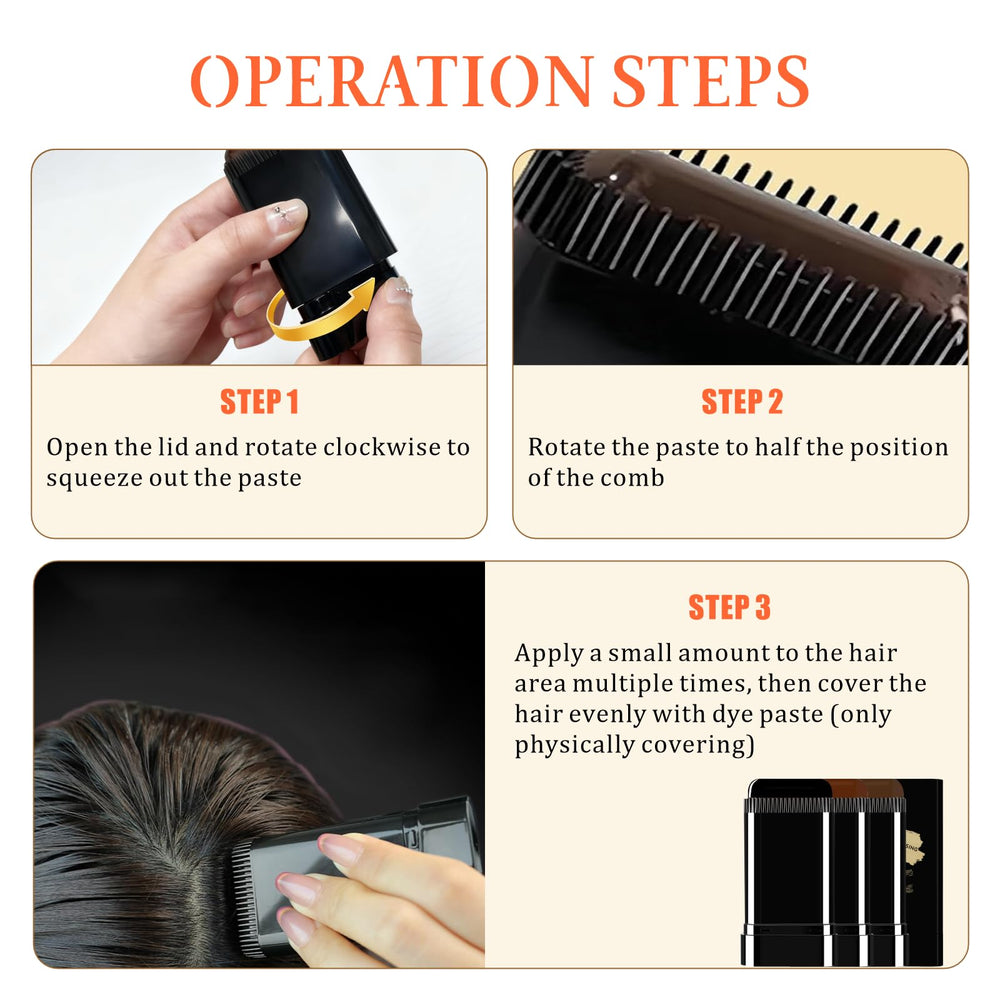 Qtaikong plant-based formula demonstrates gentle color on hair.
