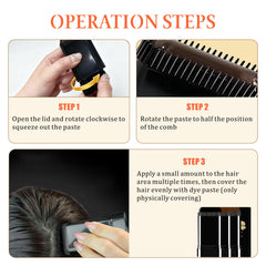 Qtaikong plant-based formula demonstrates gentle color on hair.