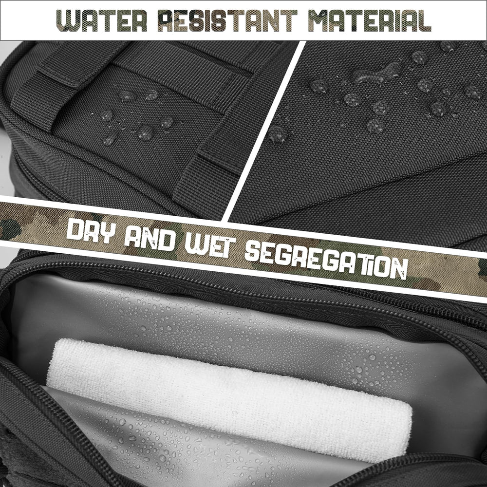QT&QY travel hygiene kit open compartment demonstrates organized space for essentials.