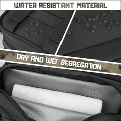 QT&QY travel hygiene kit open compartment demonstrates organized space for essentials.