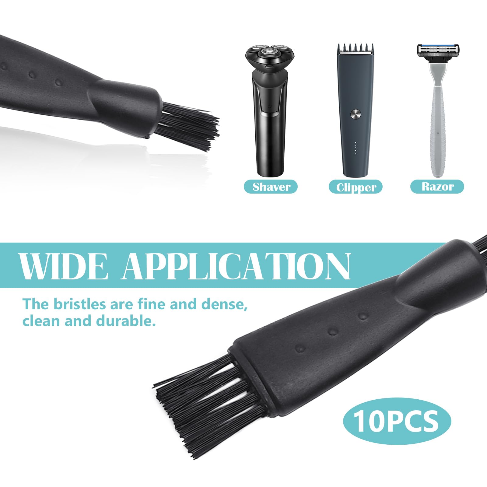 Quacc non-slip handle brush provides a comfortable grip during cleaning.