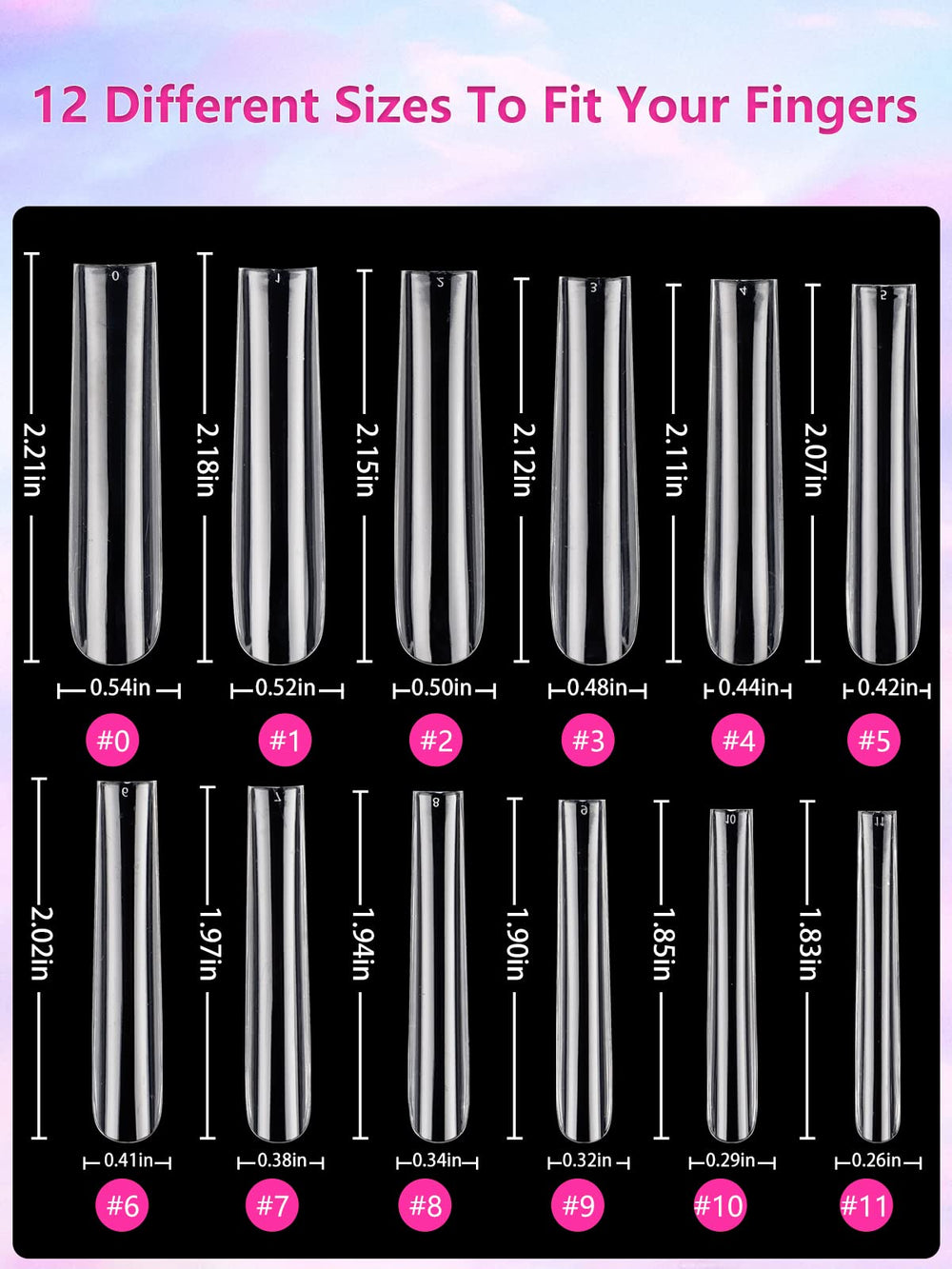Quaferen ABS durable nail tips reflecting sturdy material for lasting manicure sessions