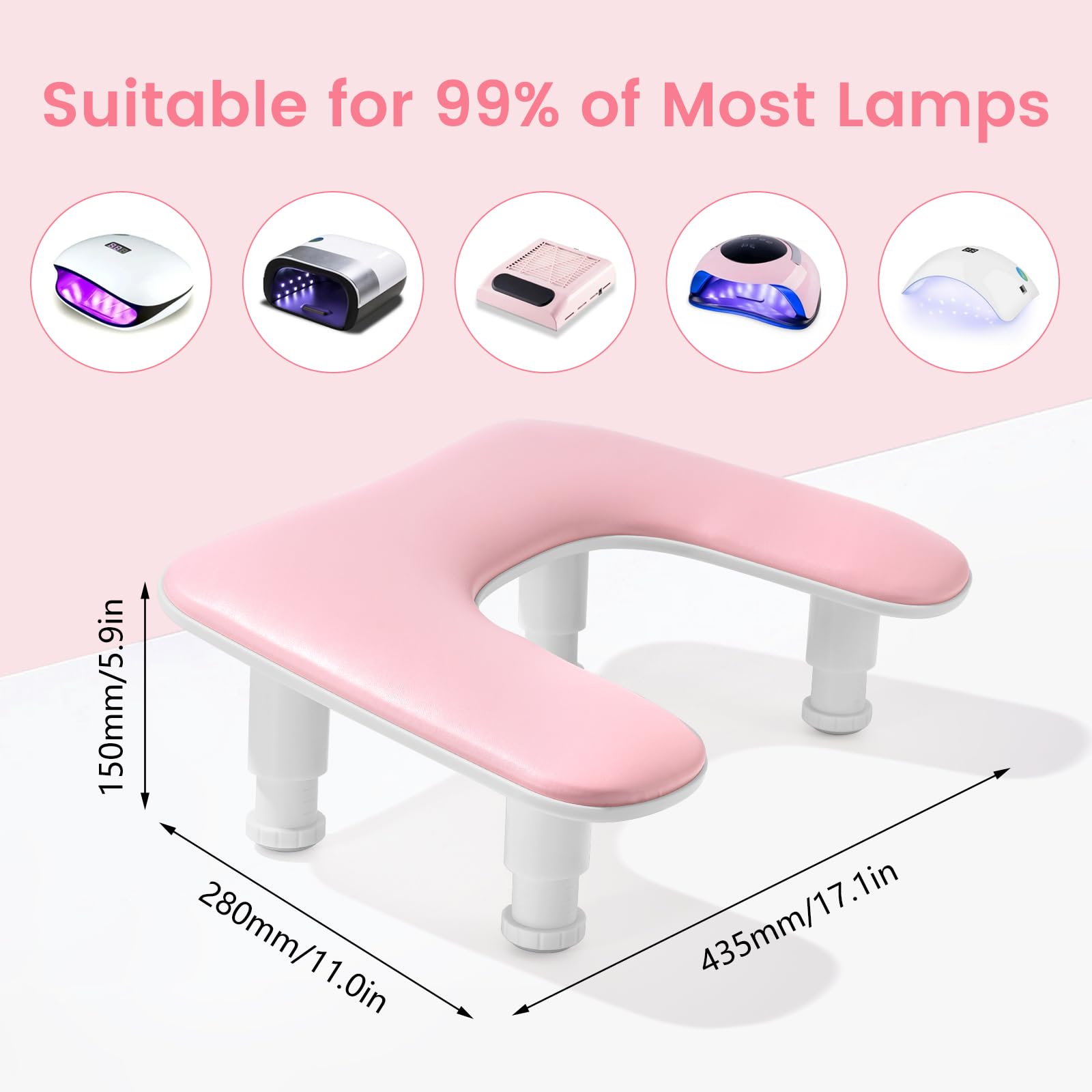 Quaferen arm rest anti-slip base keeps the station stable.