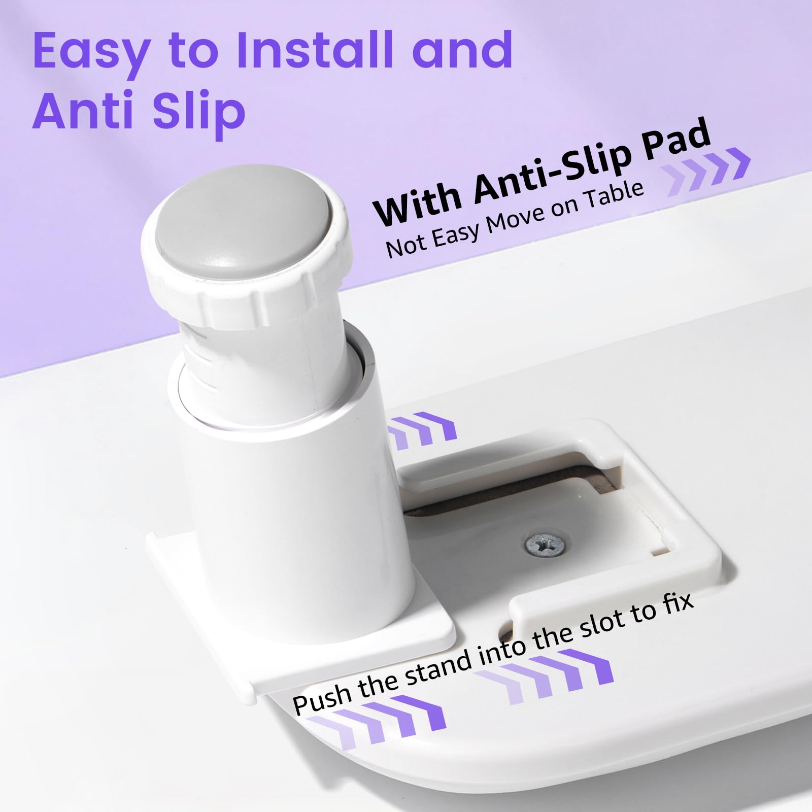Quaferen Arm Rest fits 90% of LED/UV lamps for versatility.