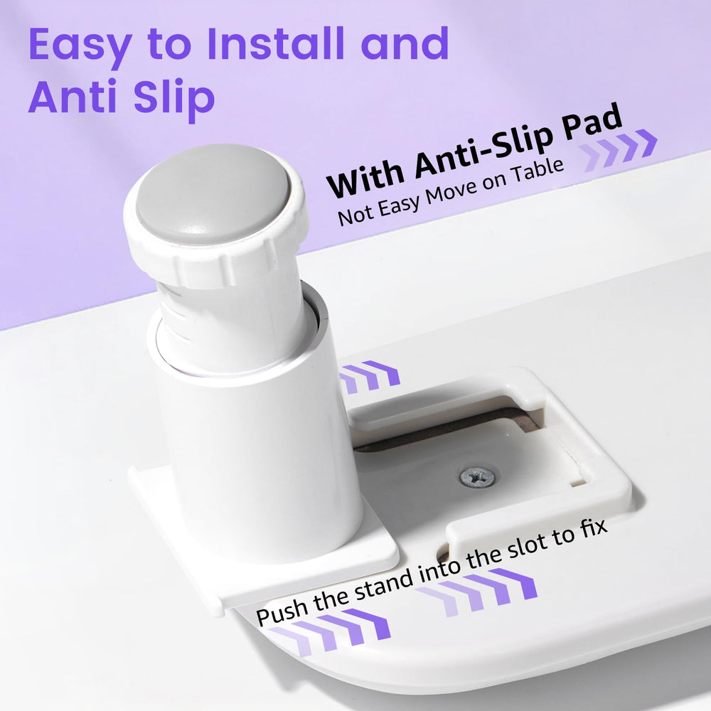 Quaferen Arm Rest fits 90% of LED/UV lamps for versatility.