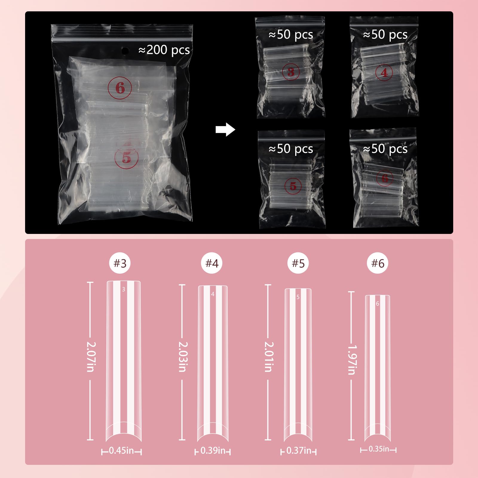 Quaferen safe durable ABS nail tips deliver sturdy shaping with low odor
