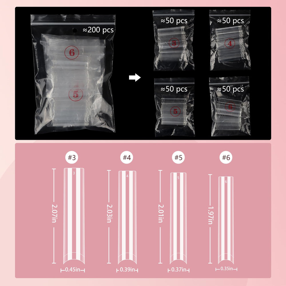 Quaferen safe durable ABS nail tips deliver sturdy shaping with low odor