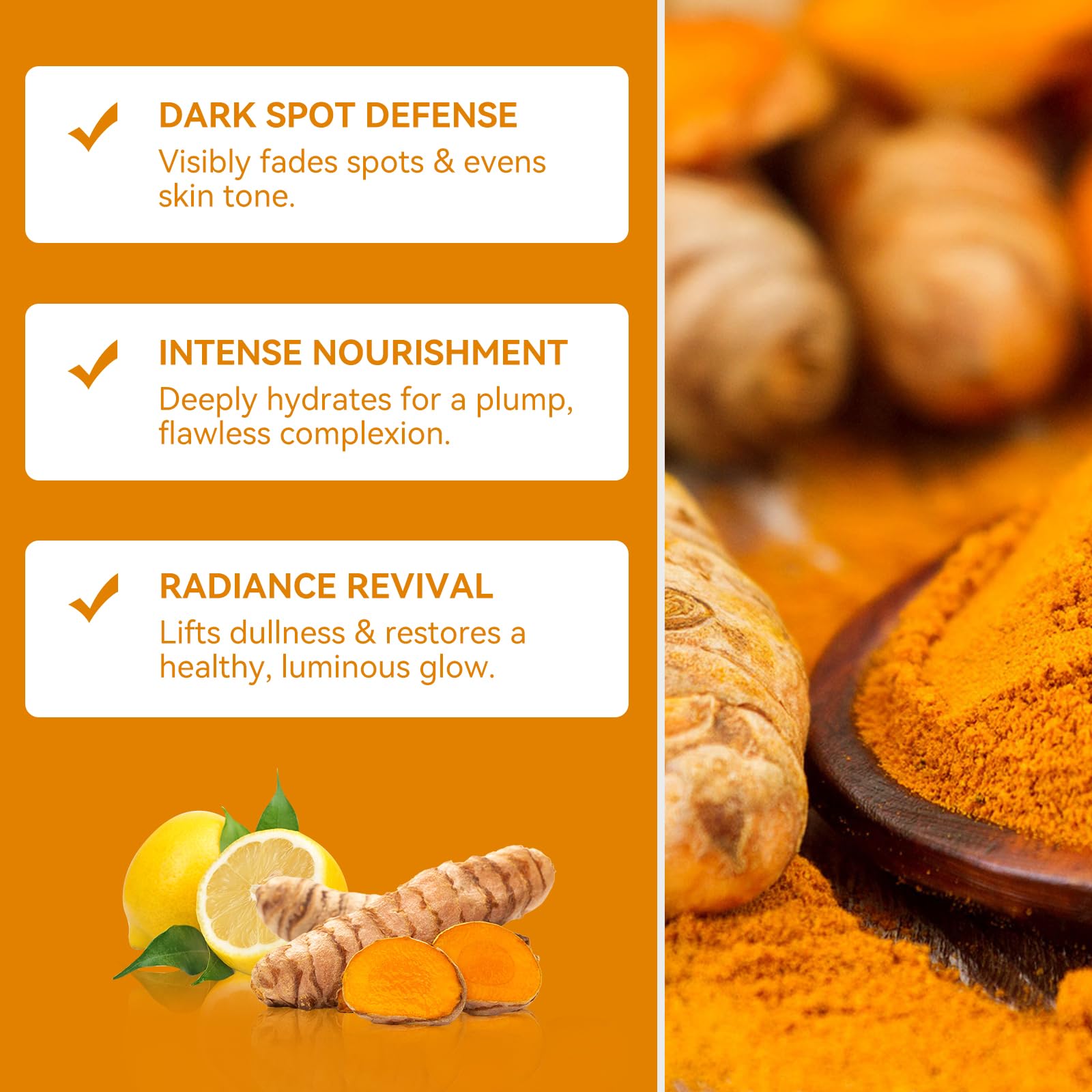 QualiLife Kojic turmeric soap bar in-use hands lathering on face