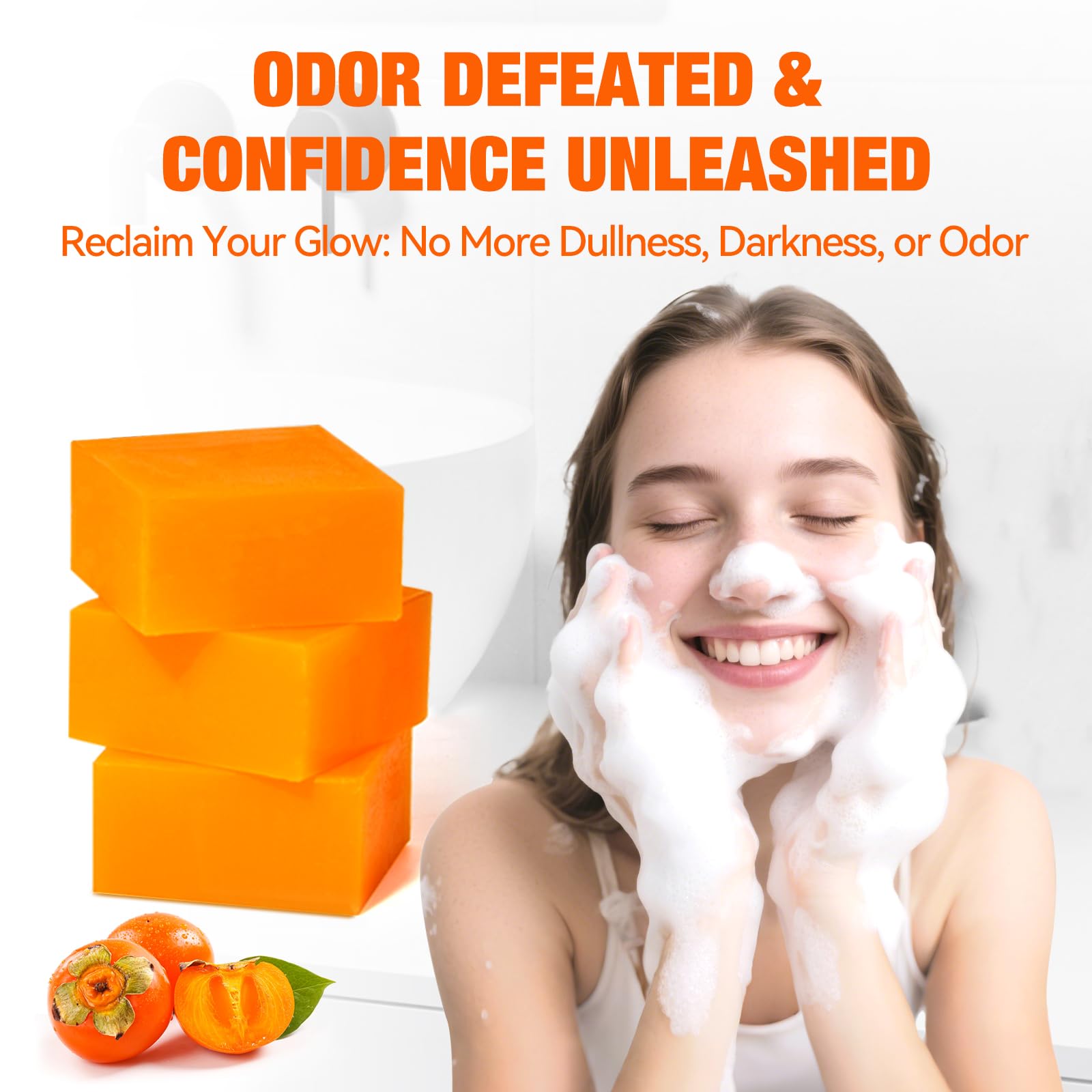 QualiLife persimmon soap bar gym-bag setup for active lifestyles.