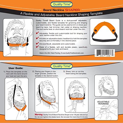Quality Time US-made patented tool ideal for DIY beard shaping.