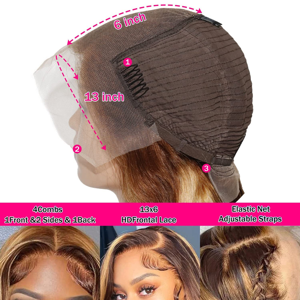 QUANDIAN 28-inch 13x6 ombre lace front wig styling ideas for events