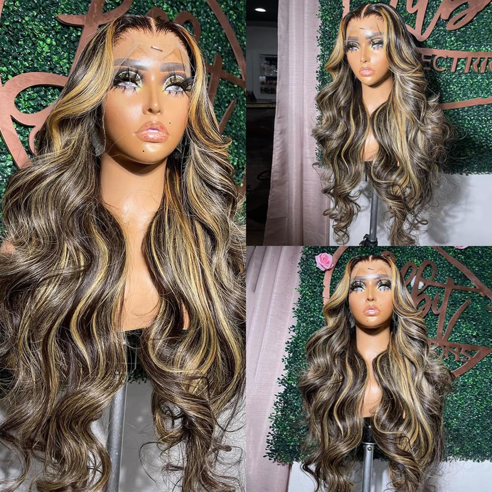 QUANDIAN FB27 balayage ombre wig side profile showing vibrant color blend.