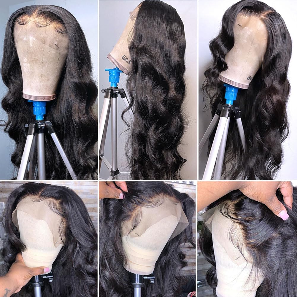 QUANDIAN HD lace front transparent detail demonstrates breathable Swiss lace.