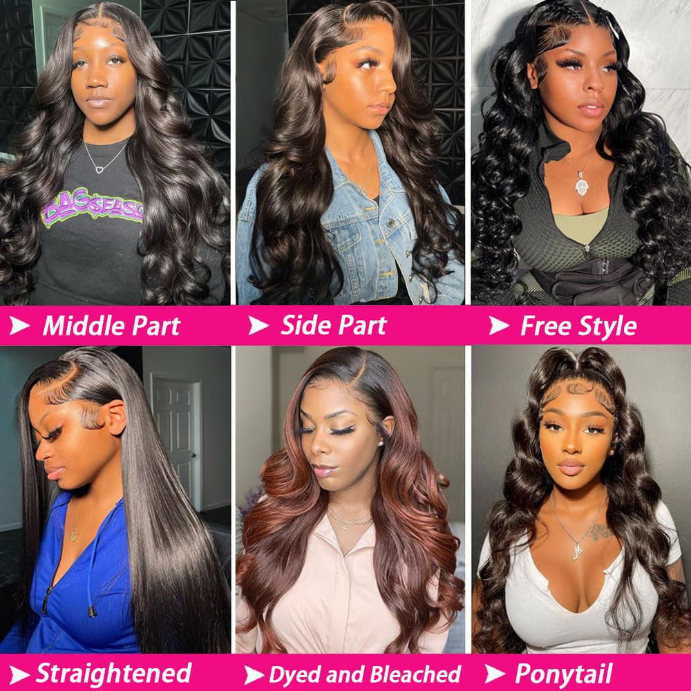 QUANDIAN natural hairline with baby hairs for a seamless look.
