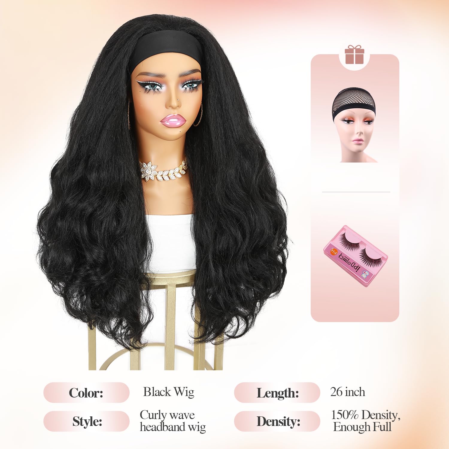 Quantum Love Curly Ends Wig ponytail-ready look for versatile updos.