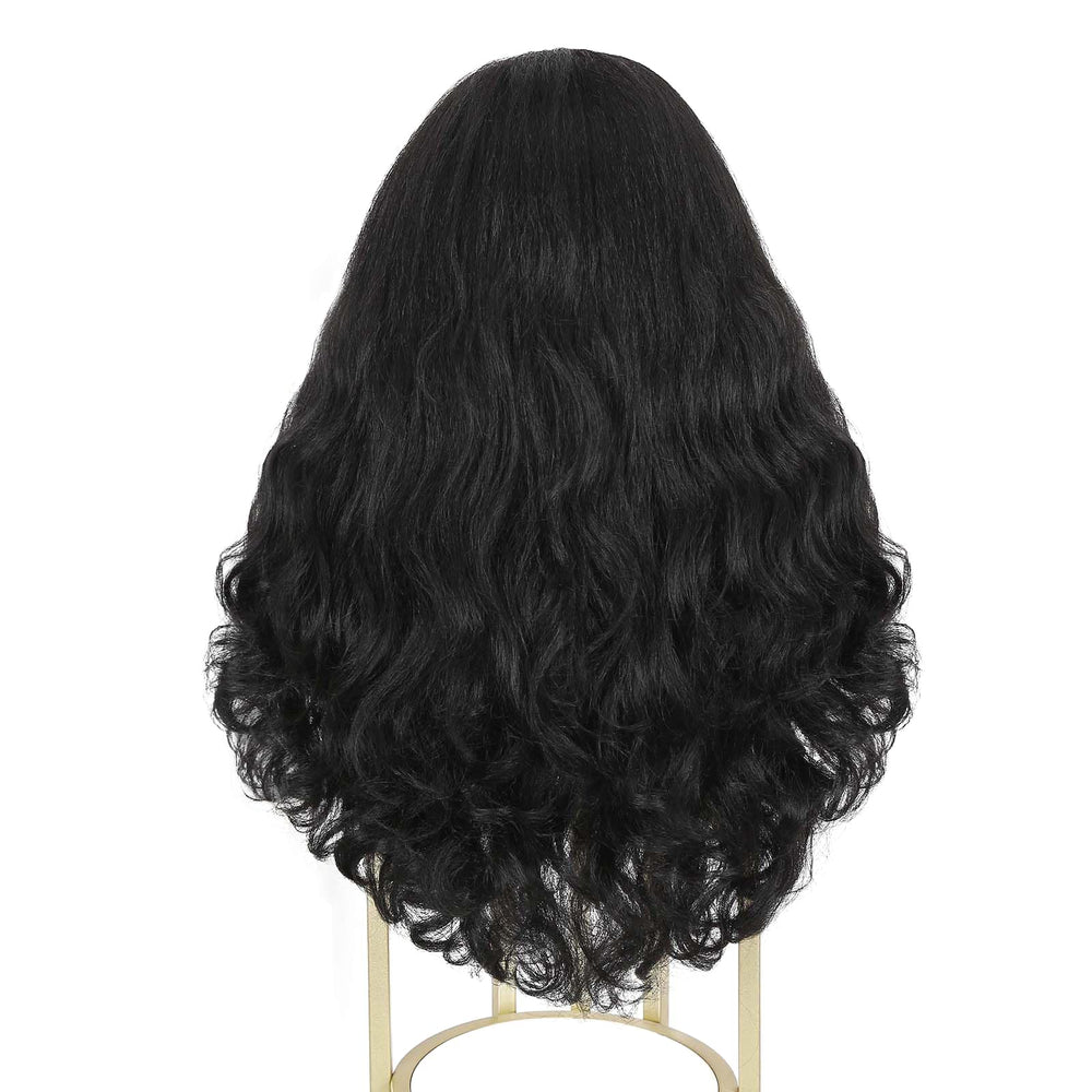 Quantum Love Headband Wig 2 minute wear emphasizes quick, glue-free setup.