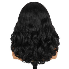 Quantum Love V Part Curly Wig close-up texture highlights plump curls