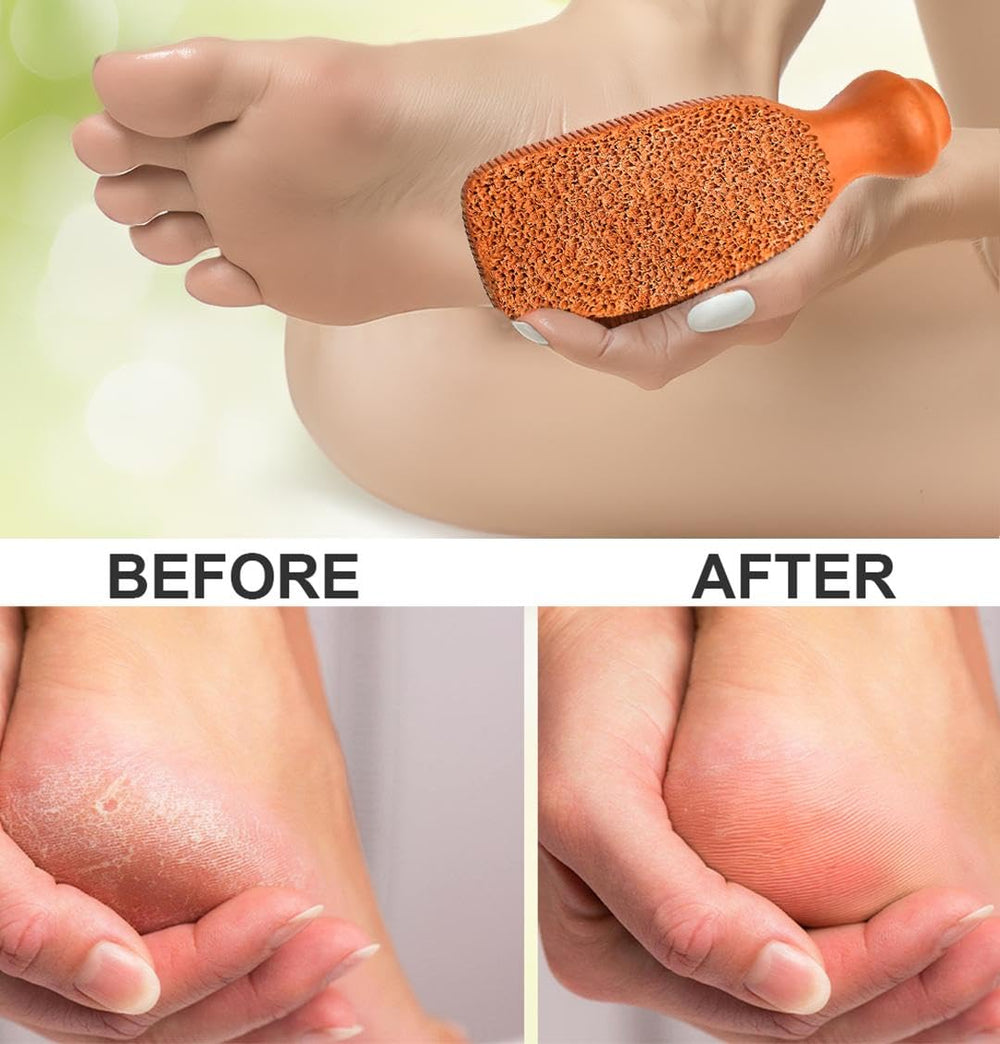 QUBA LINEN pumice stone package gift display highlights thoughtful pedicure tool