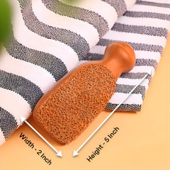 QUBA LINEN pumice stone rough side closeup for effective callus and rough skin removal