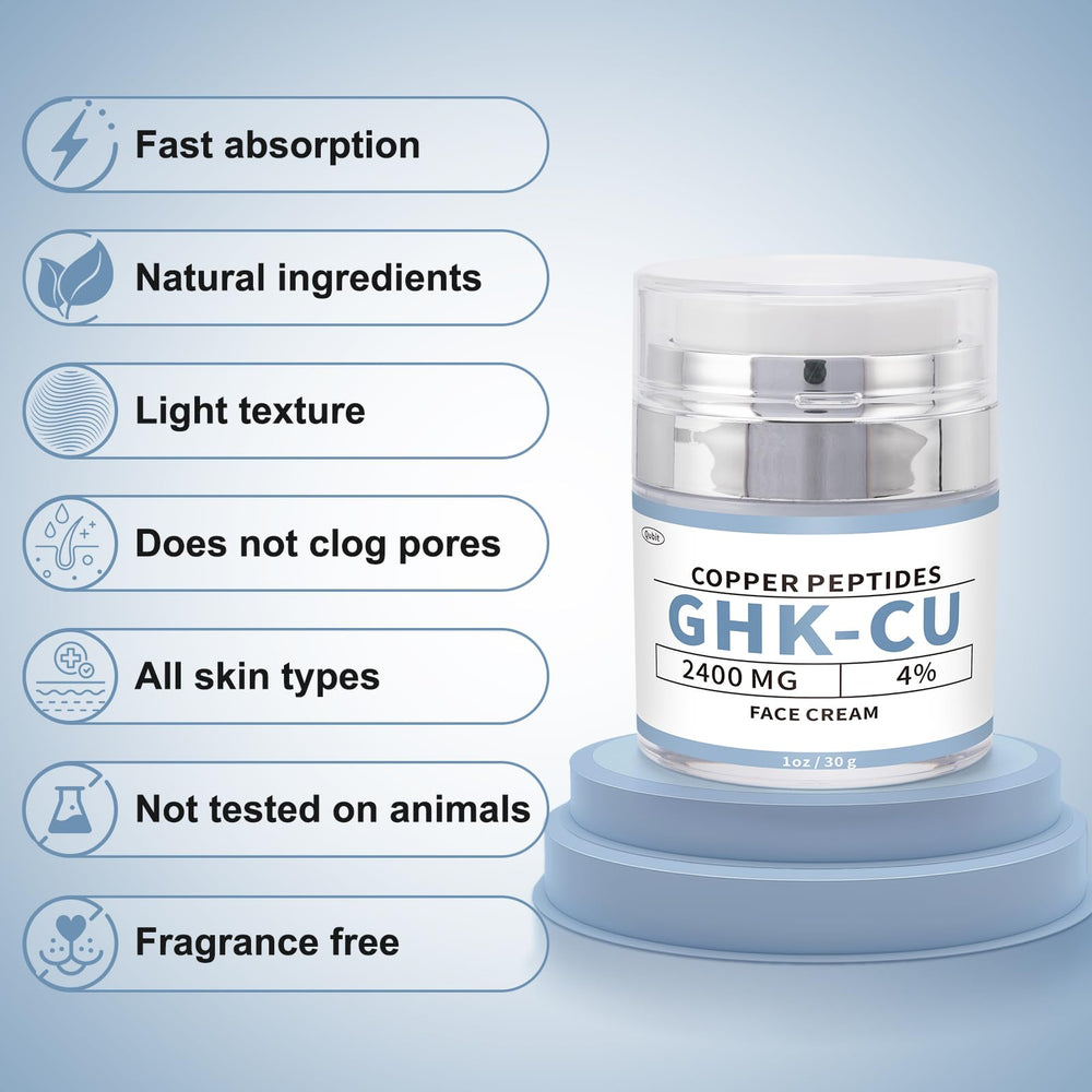 QUBIT GHK-Cu texture-application-demo shows smooth, non-greasy finish