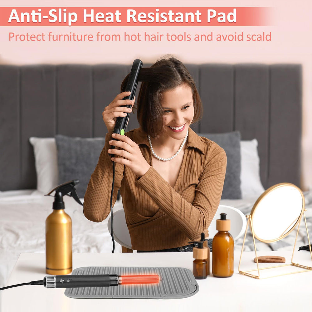 Quccefods heat-resistant mat large roll-up demonstrates portable design for travel