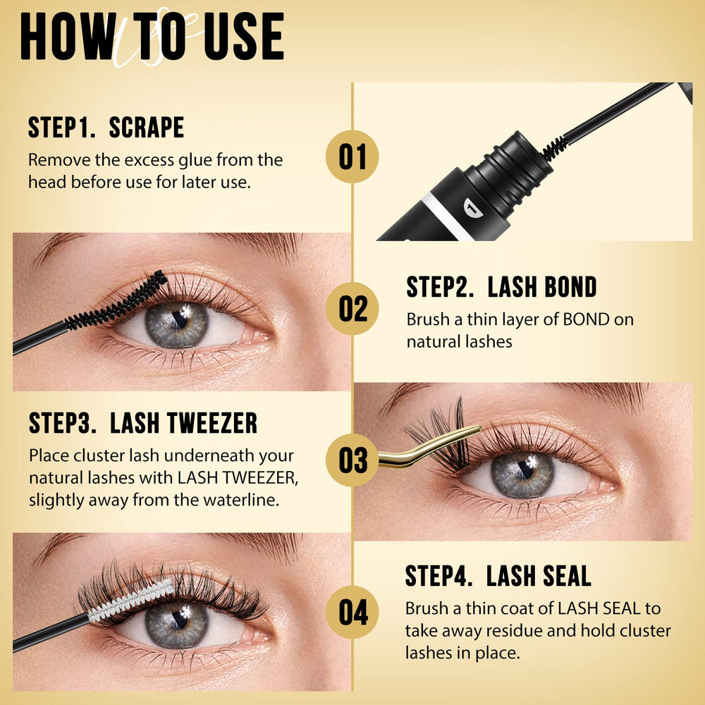 QUEWEL Lash Clusters cruelty-free handmade quality